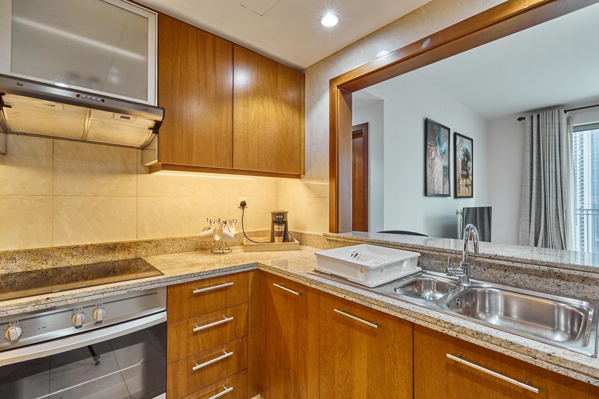 Shukran Homes Lux 1Br With Fountains View Dubái Exterior foto